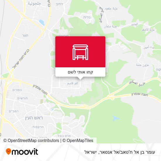 מפת עומר בן אל ח'טאב/אל אנסאר