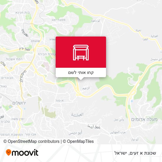 מפת שכונת א זעים