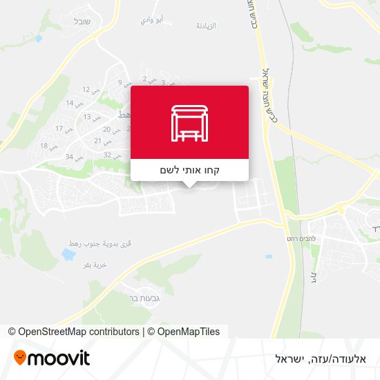 מפת אלעודה/עזה