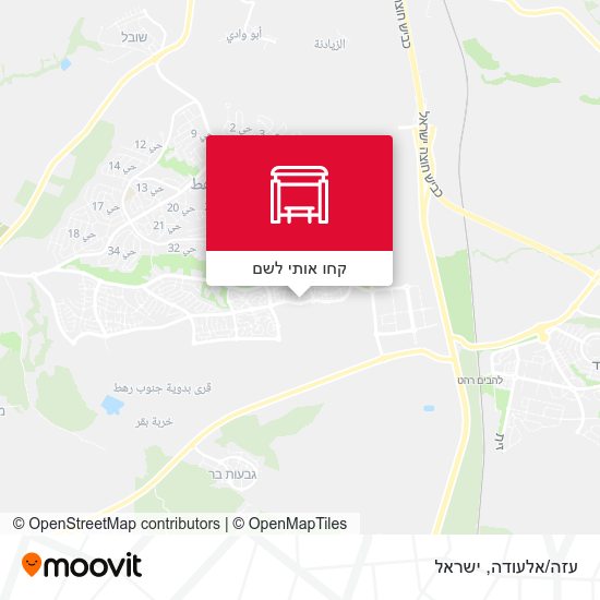 מפת עזה/אלעודה
