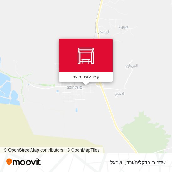 מפת שדרות הדקלים/ורד