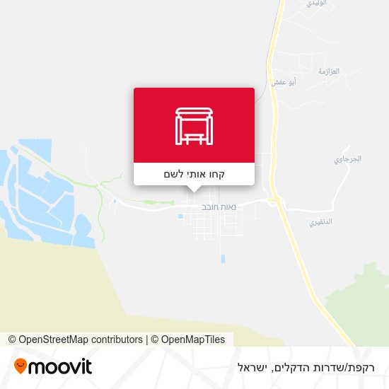 מפת רקפת/שדרות הדקלים