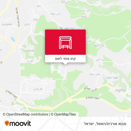 מפת מבוא אורנית/האשל