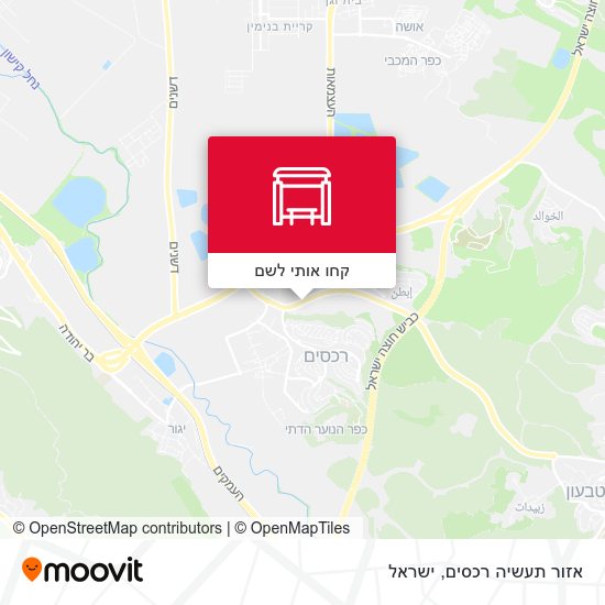 מפת אזור תעשיה רכסים