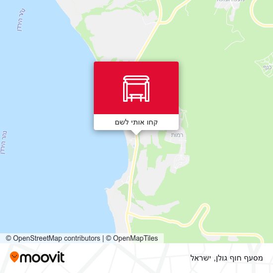 מפת מסעף חוף גולן