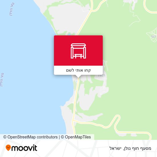 מפת מסעף חוף גולן