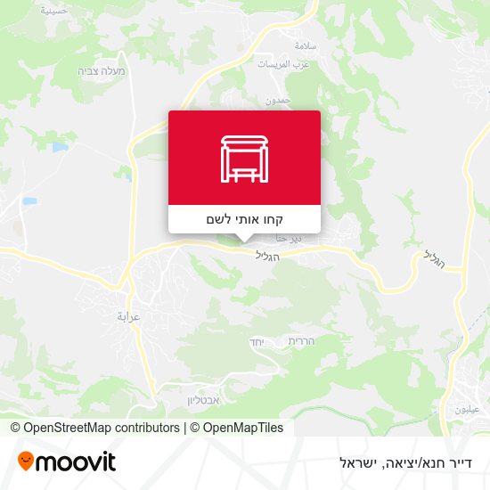 מפת דייר חנא/יציאה