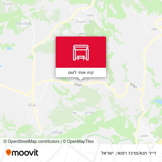 מפת דייר חנא/מרכז רפואי