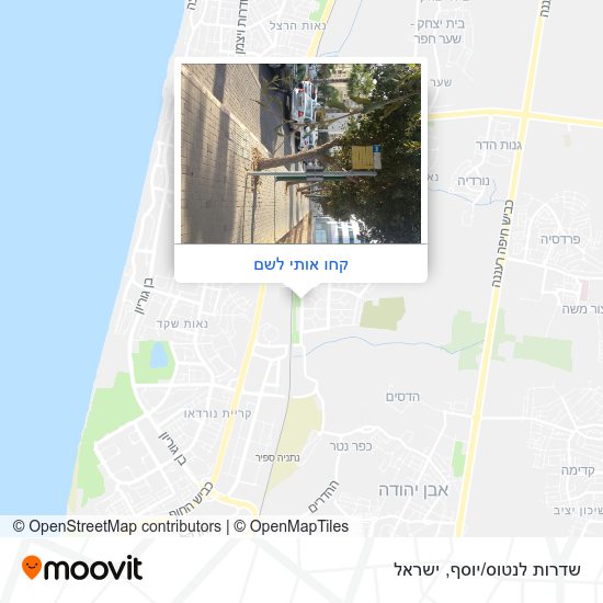 מפת שדרות לנטוס/יוסף