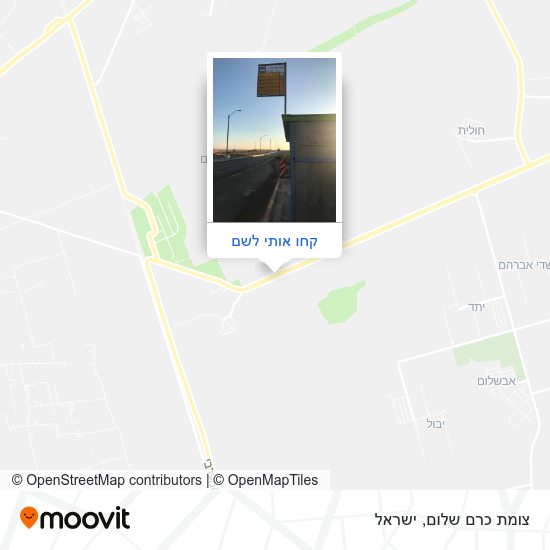 מפת צומת כרם שלום