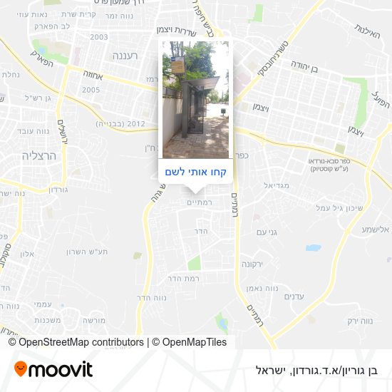מפת בן גוריון/א.ד.גורדון
