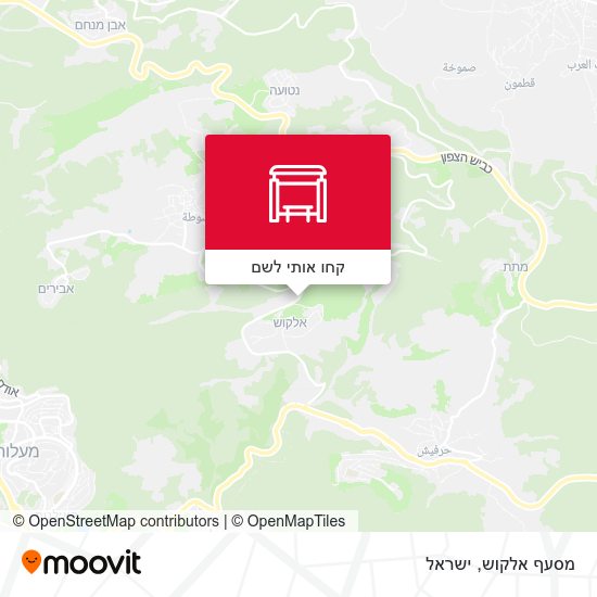 מפת מסעף אלקוש