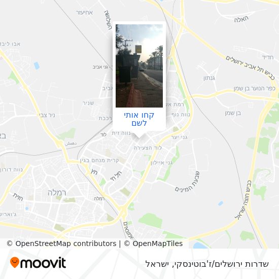 מפת שדרות ירושלים/ז'בוטינסקי