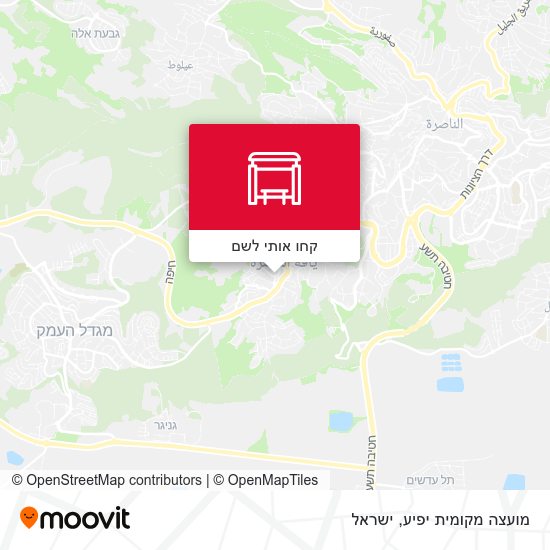 מפת מועצה מקומית יפיע