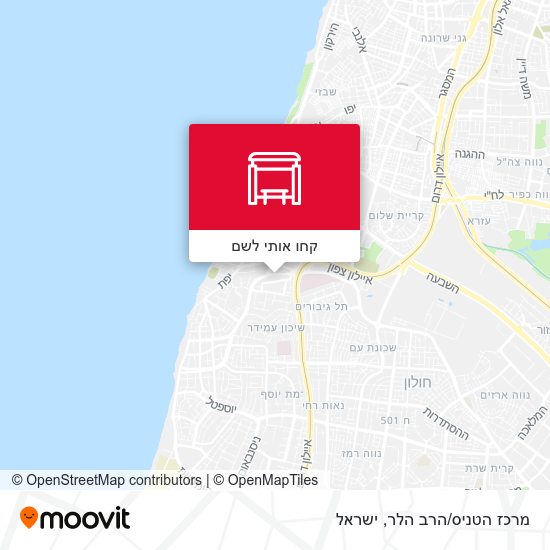 מפת מרכז הטניס/הרב הלר