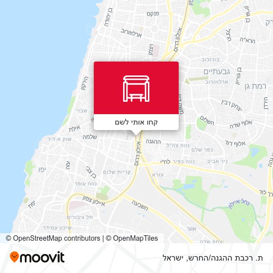 מפת ת. רכבת ההגנה/החרש