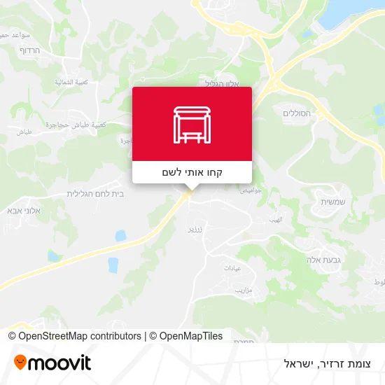 מפת צומת זרזיר