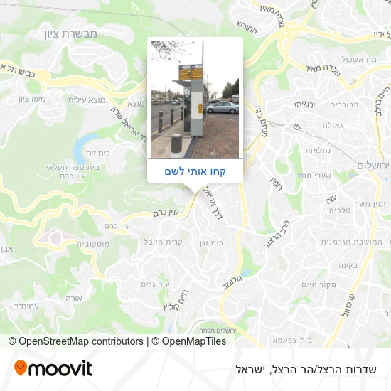 מפת שדרות הרצל/הר הרצל