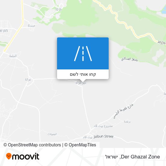 מפת Der Ghazal Zone