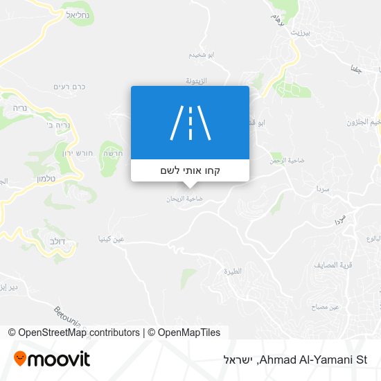 מפת Ahmad Al-Yamani St