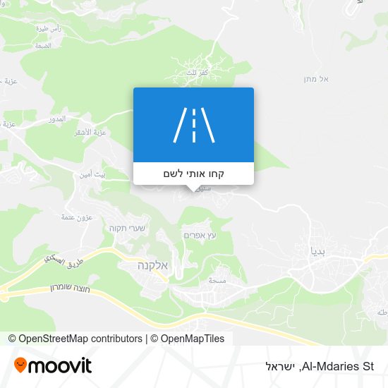 מפת Al-Mdaries St