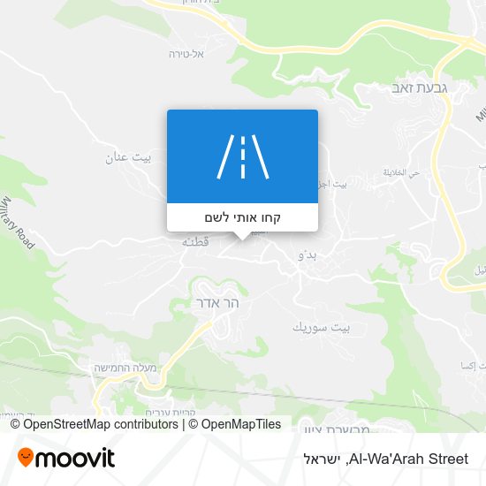 מפת Al-Wa'Arah Street