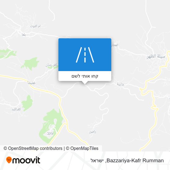 מפת Bazzariya-Kafr Rumman