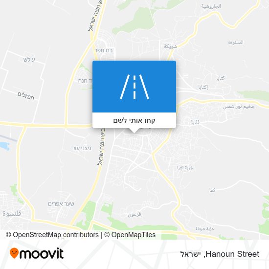 מפת Hanoun Street