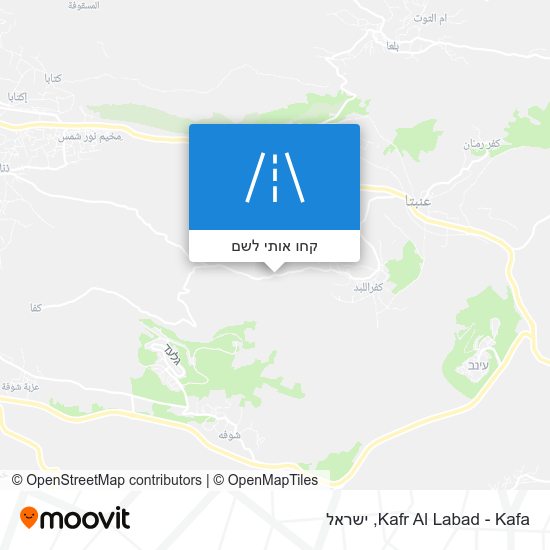 מפת Kafr Al Labad - Kafa