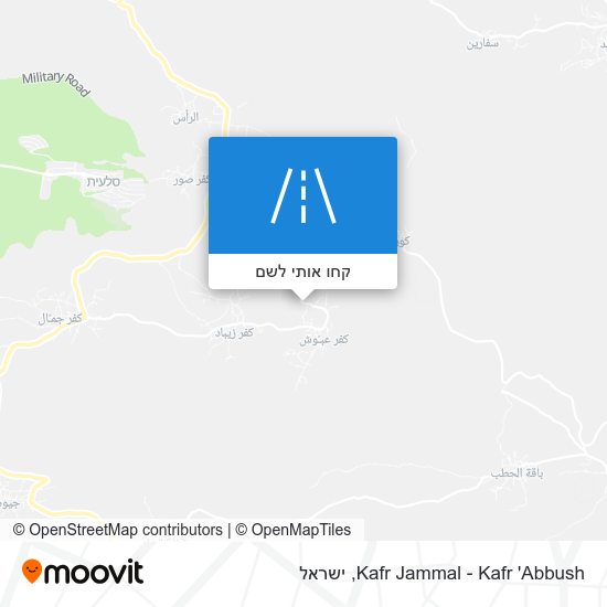 מפת Kafr Jammal - Kafr 'Abbush