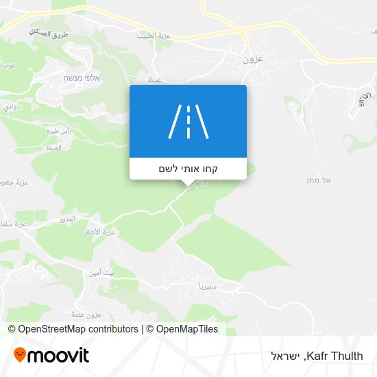 מפת Kafr Thulth