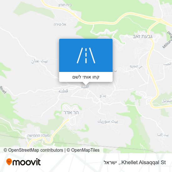 מפת Khellet Alsaqqal St.