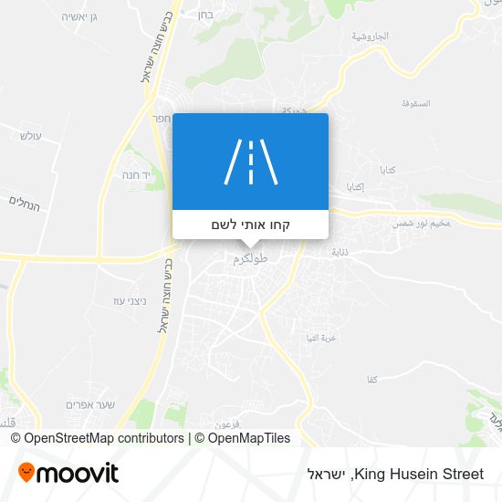 מפת King Husein Street
