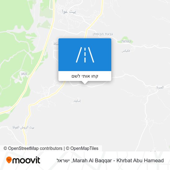 מפת Marah Al Baqqar - Khrbat Abu Hamead