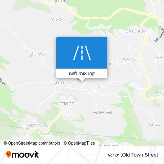 מפת Old Town Street