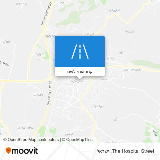 מפת The Hospital Street