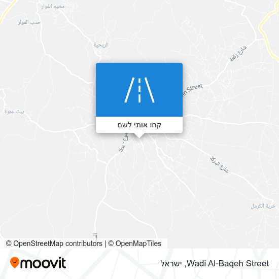 מפת Wadi Al-Baqeh Street