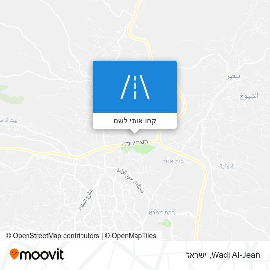 מפת Wadi Al-Jean