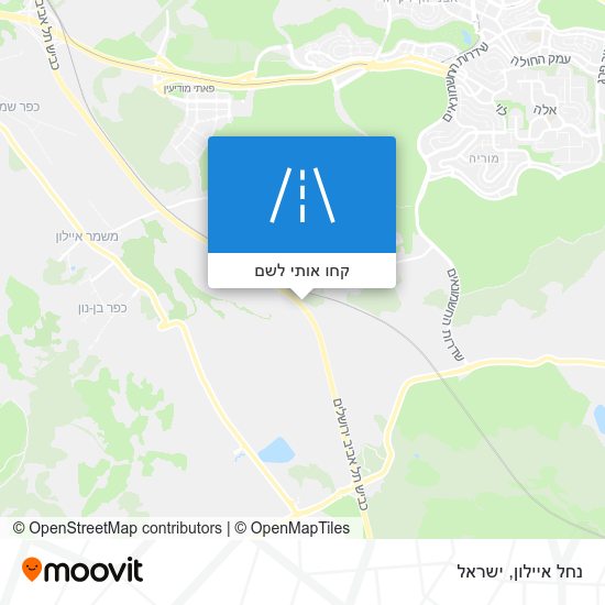 מפת נחל איילון