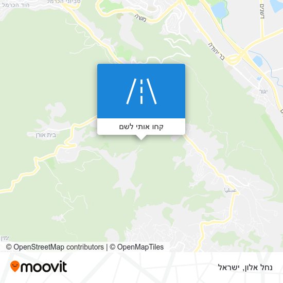 מפת נחל אלון