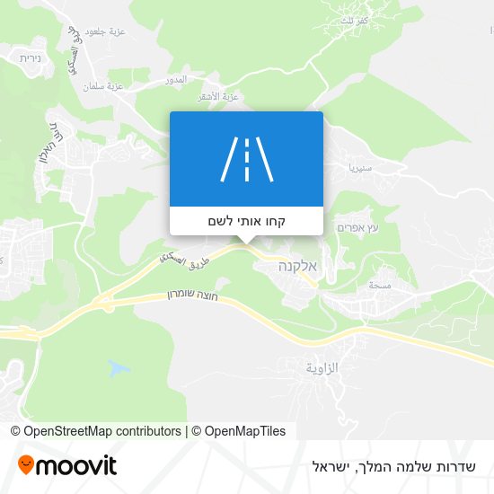 מפת שדרות שלמה המלך