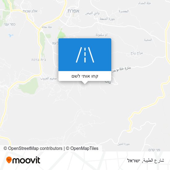 מפת شارع الطيبة