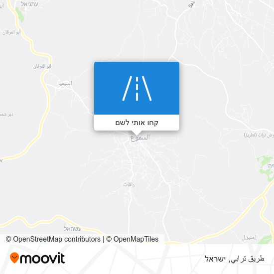 מפת طريق ترابي