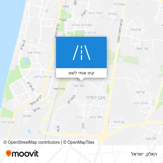 מפת האלון