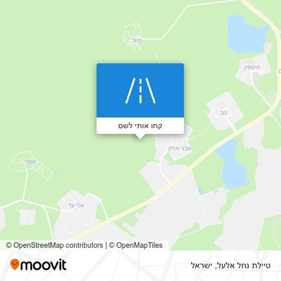 מפת טיילת נחל אלעל