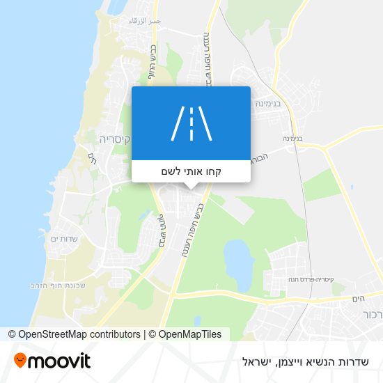 מפת שדרות הנשיא וייצמן