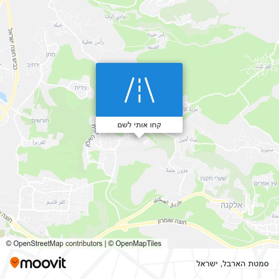 מפת סמטת הארבל