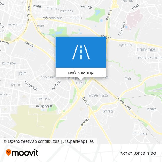 מפת ספיר פנחס
