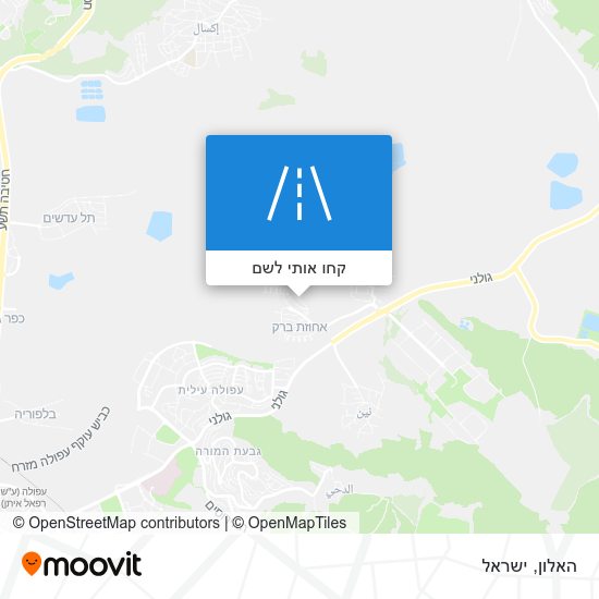 מפת האלון