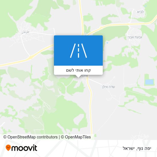 מפת יפה נוף